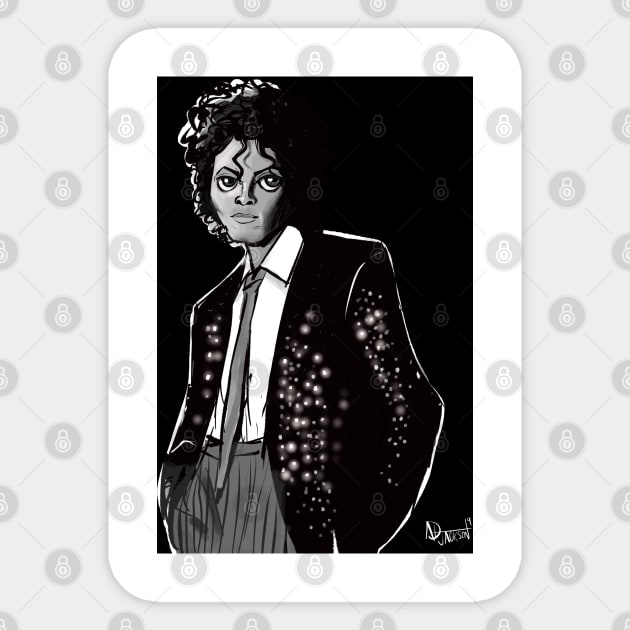 The King of Pop(without Aura/Glow) Sticker by AnotherFreakinTshirtBrand